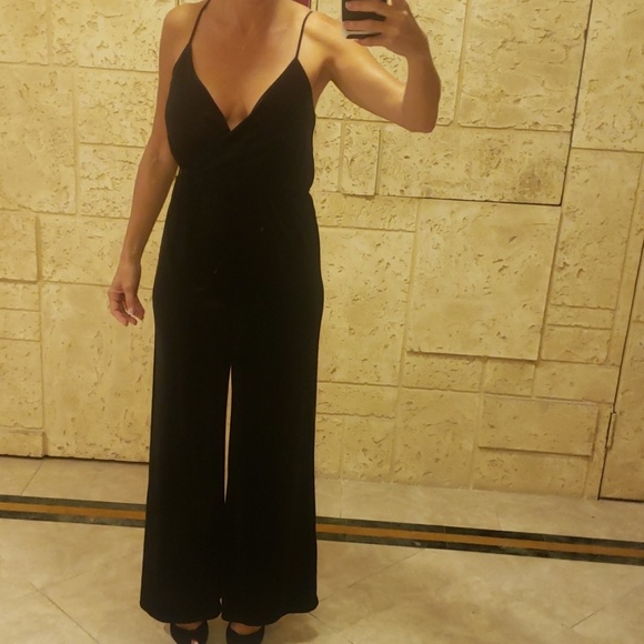 Rebecca Minkoff Jumpsuit Black Velvet - Picture 2 of 8